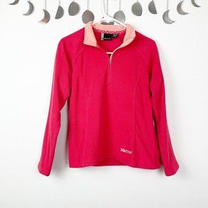 Marmot Red Fleece Pullover Base‎ Layer Sweatshirt